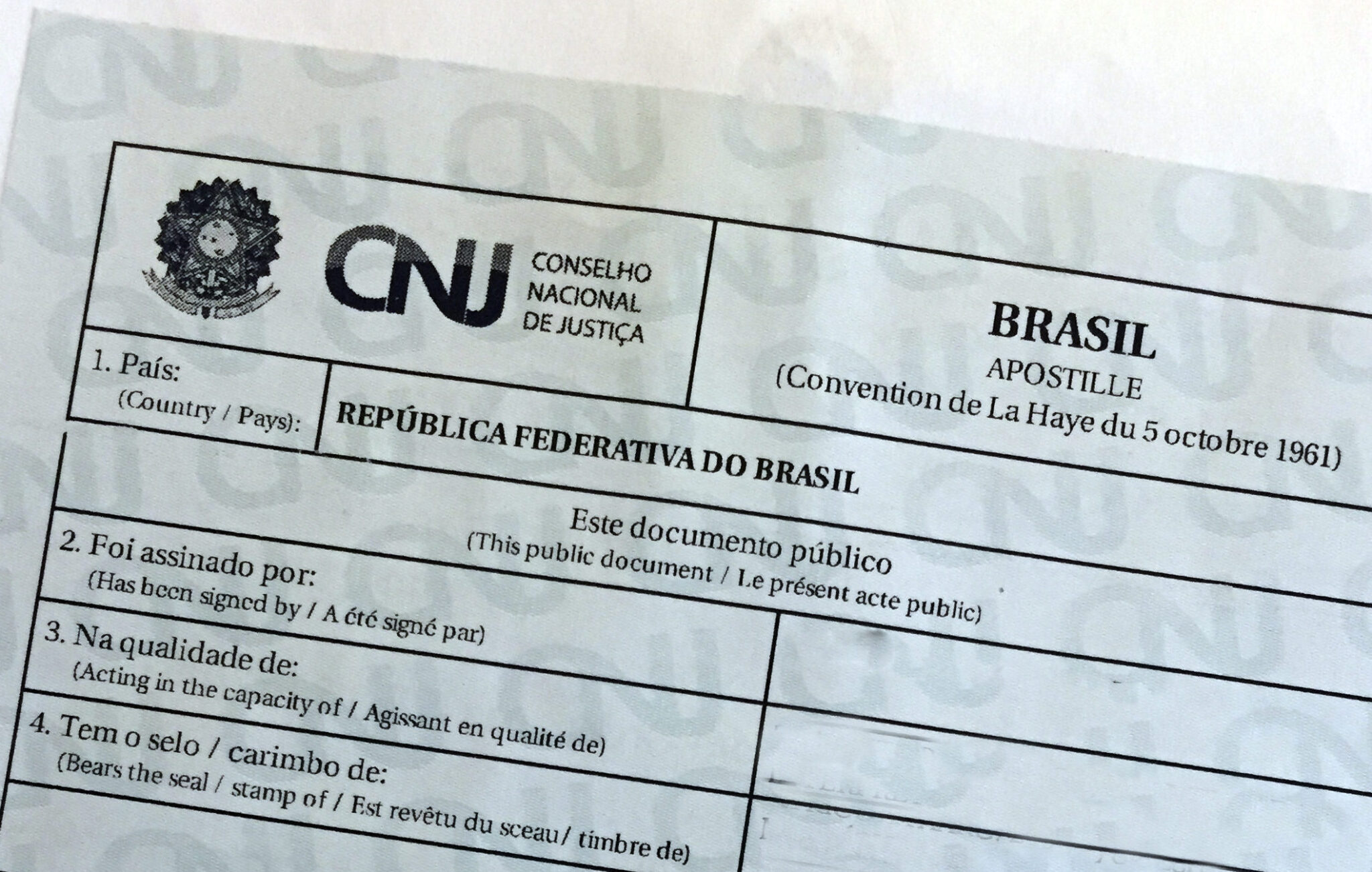 APOSTILAMENTO – 2º Tabelionato de Notas e Protesto de Itajaí